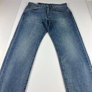 Levi's Jeans Mens 32x28* Big E 502 Straight Tapered Blue Stretch Denim Tag 31x30